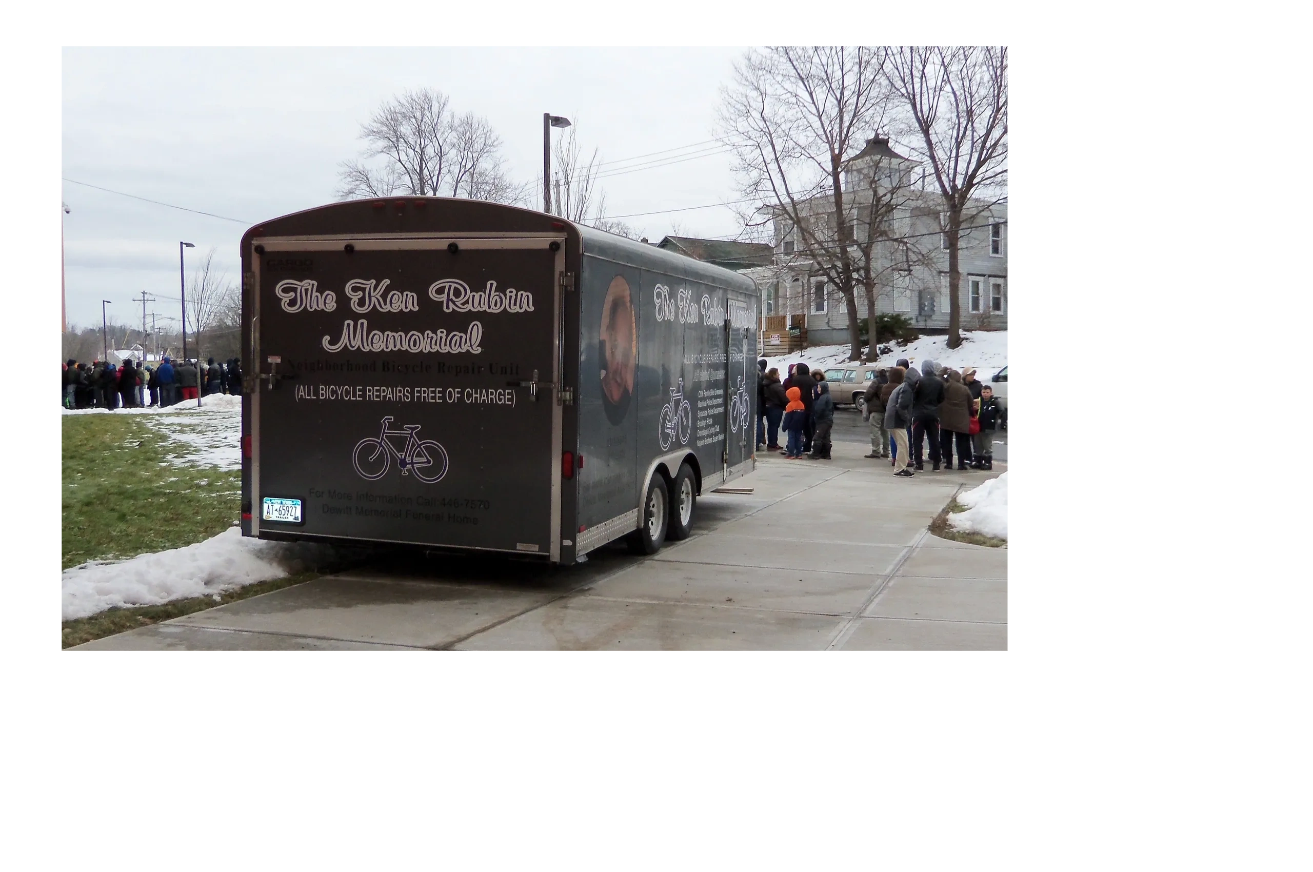 Bike drop-off location at 817 Erie Blvd West